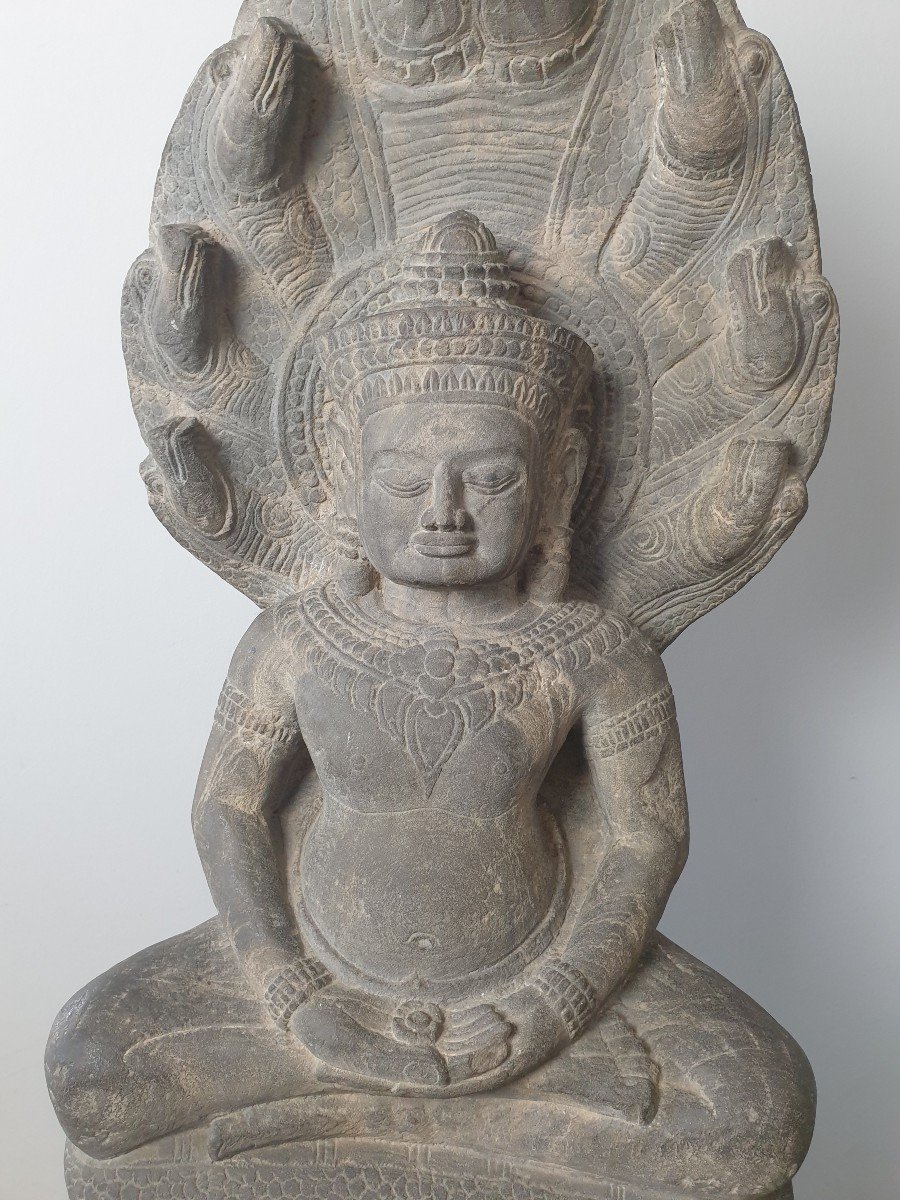 Cambodia - Khmer Art, Bayon Style - 74 Cm-photo-4