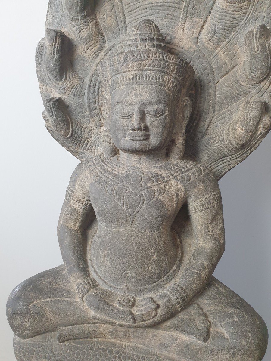 Cambodia - Khmer Art, Bayon Style - 74 Cm-photo-1