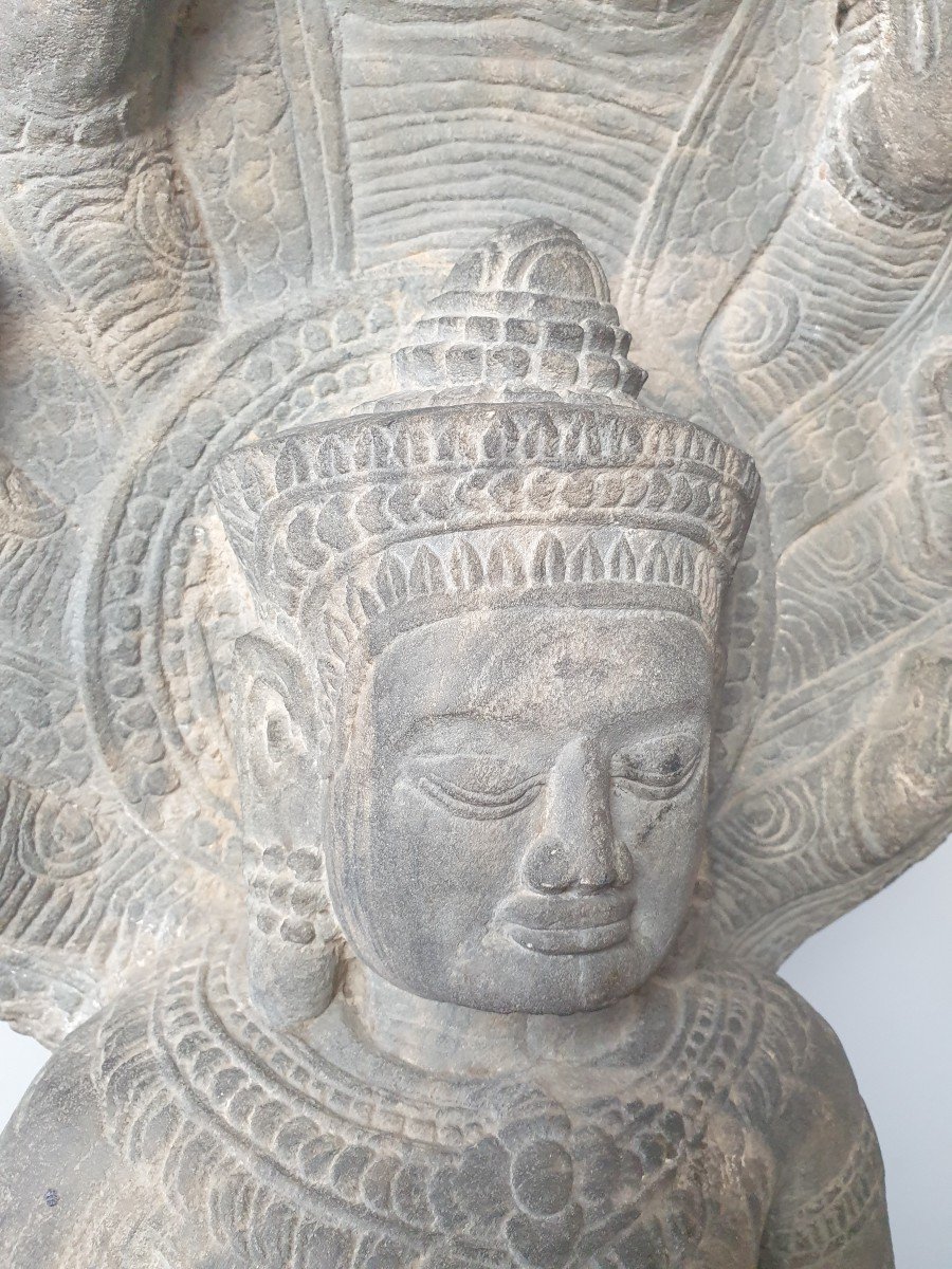 Cambodia - Khmer Art, Bayon Style - 74 Cm-photo-2