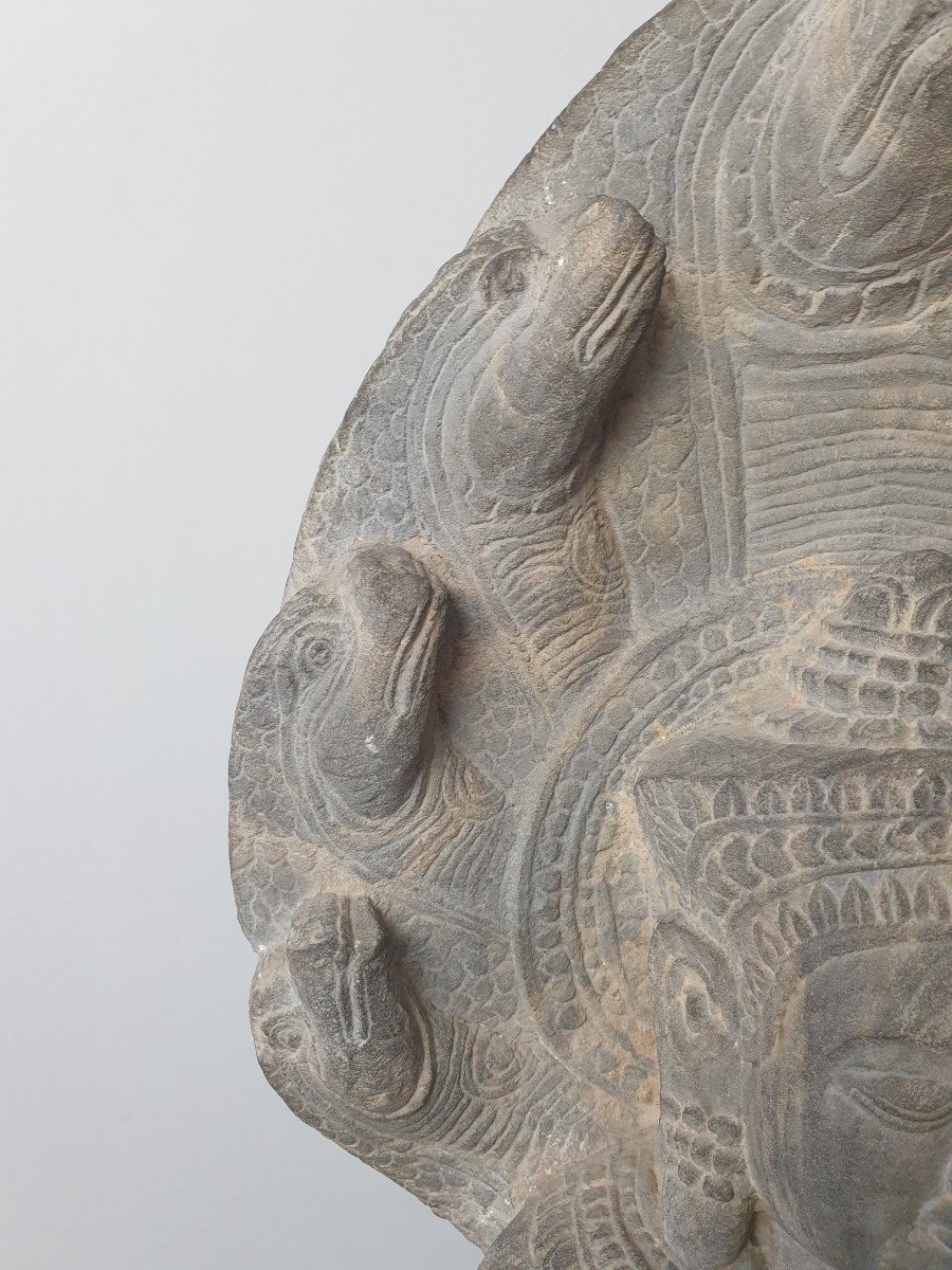 Cambodia - Khmer Art, Bayon Style - 74 Cm-photo-5