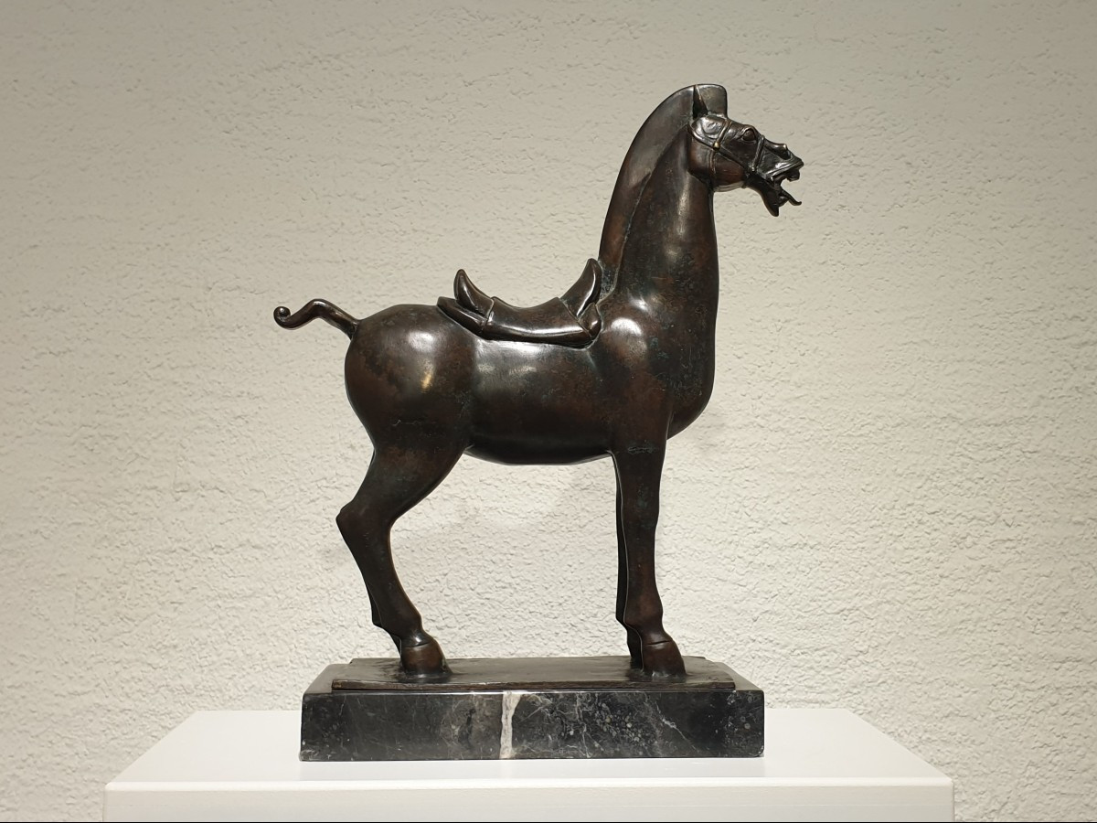Chine - Cheval En Bronze Dans Le Style Des Han - 56 Cm