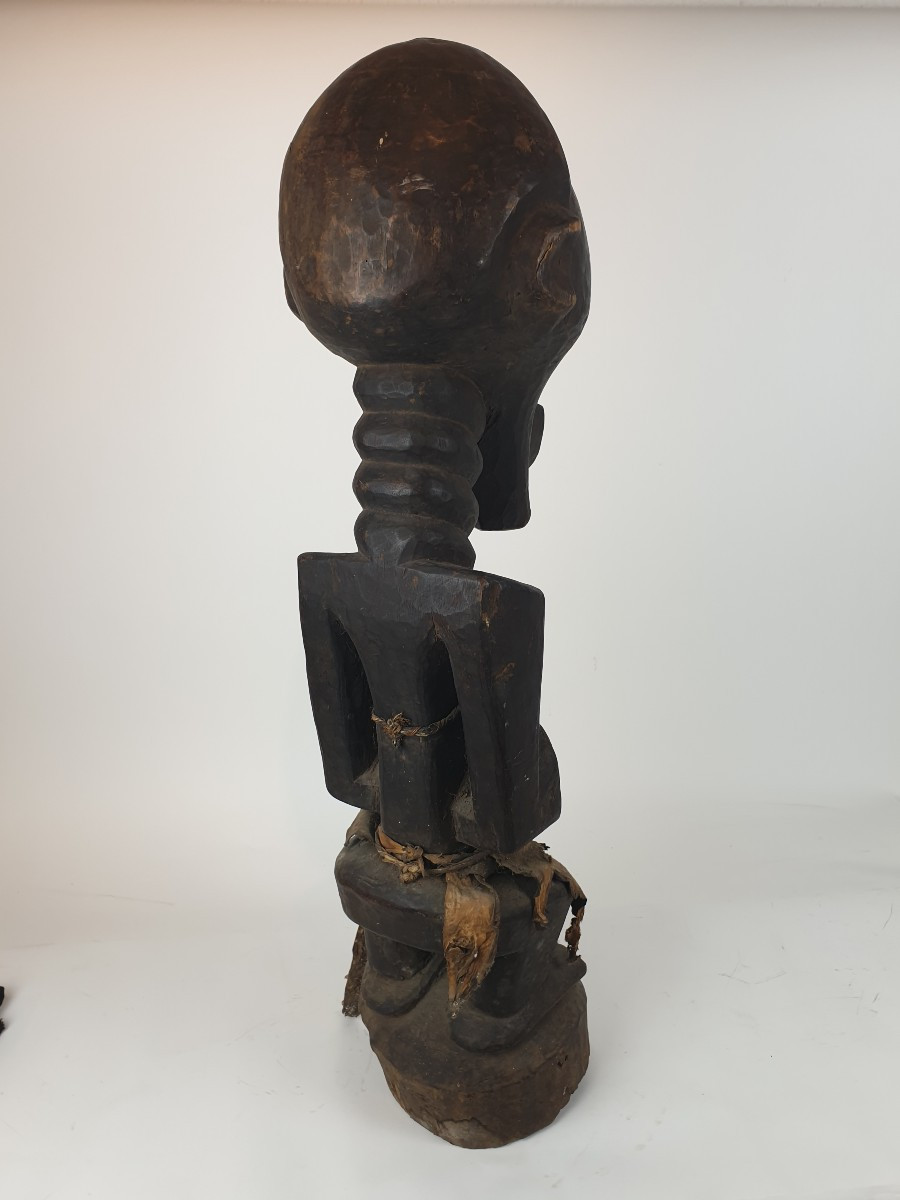 Songye (drc) - Large Wooden Statue - H 93 Cm-photo-4