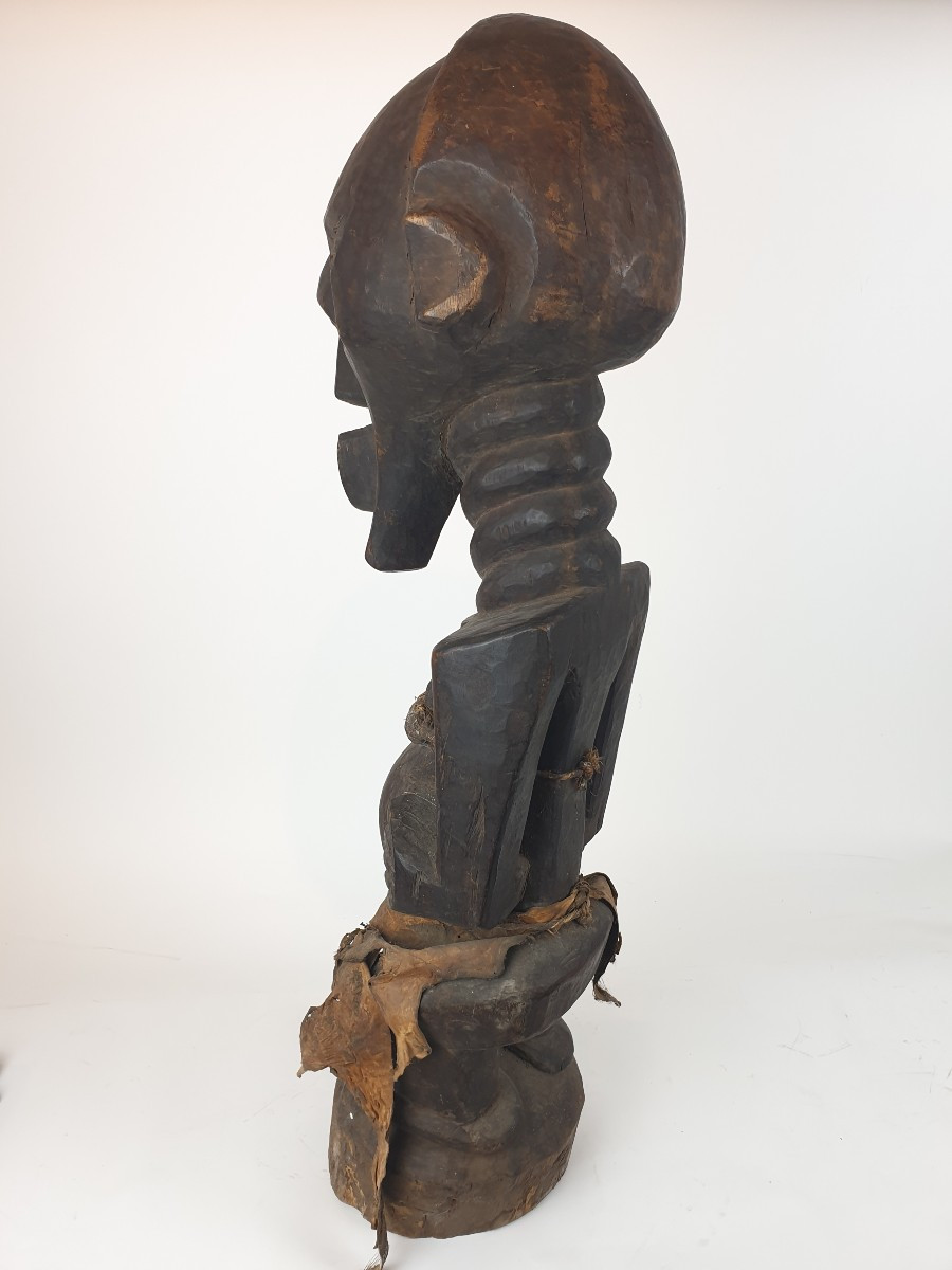 Songye (drc) - Large Wooden Statue - H 93 Cm-photo-1
