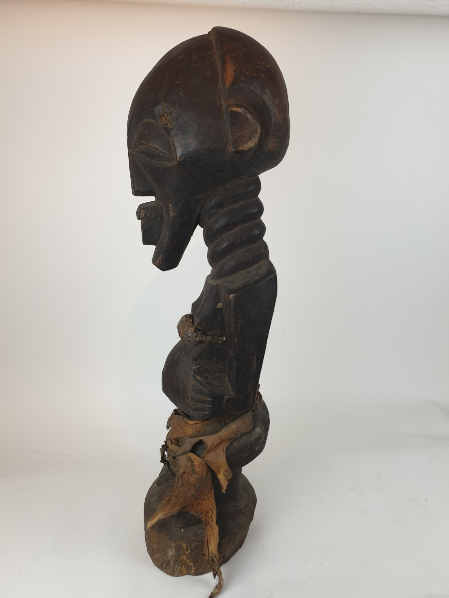 Songye (drc) - Large Wooden Statue - H 93 Cm-photo-2