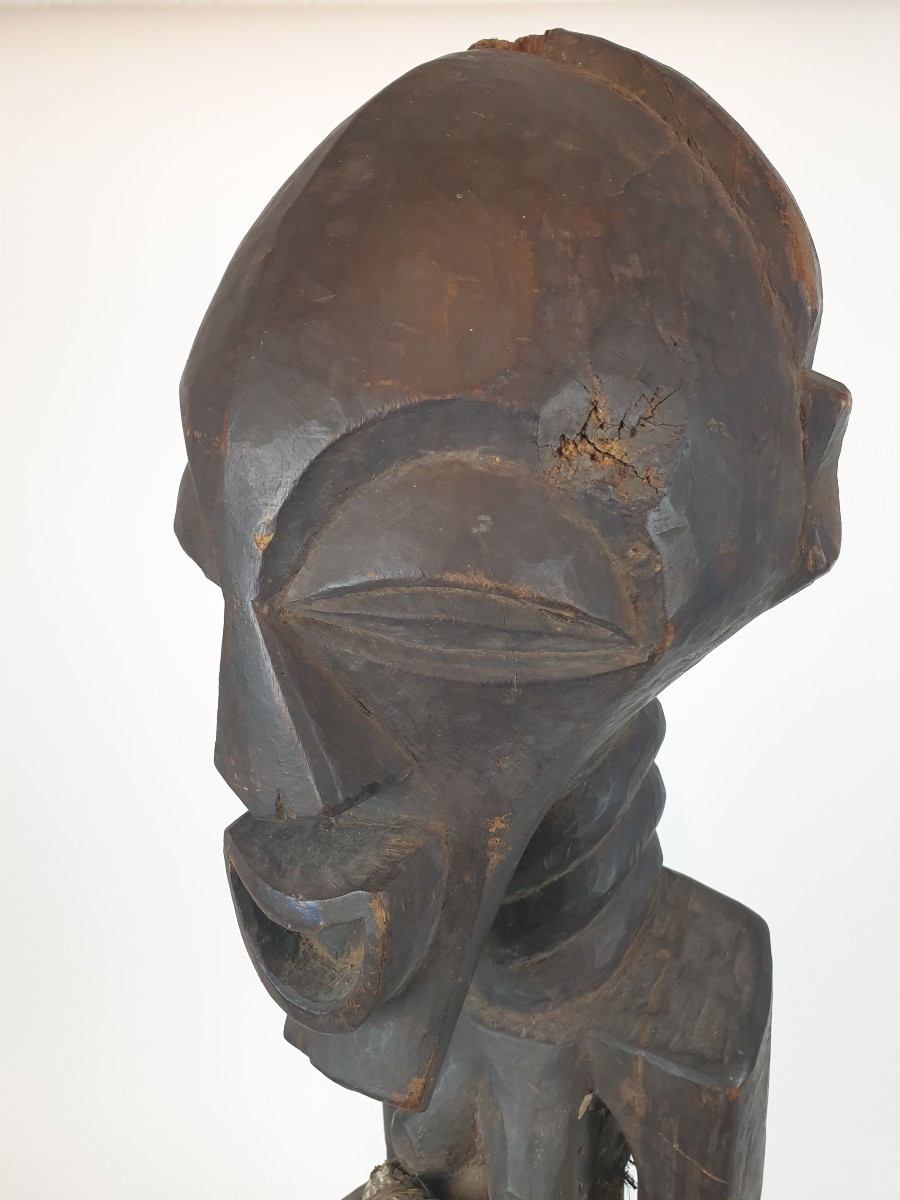Songye (drc) - Large Wooden Statue - H 93 Cm-photo-3