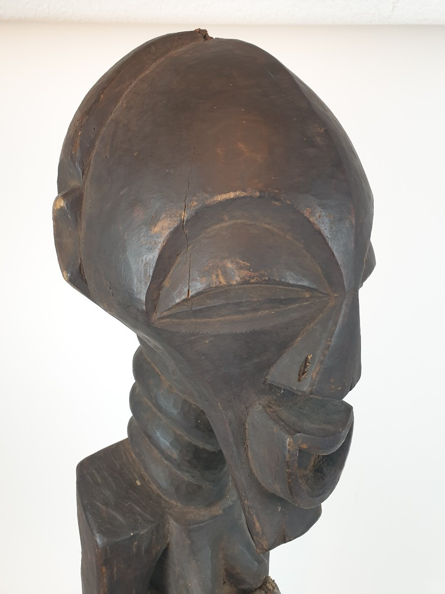 Songye (drc) - Large Wooden Statue - H 93 Cm-photo-4