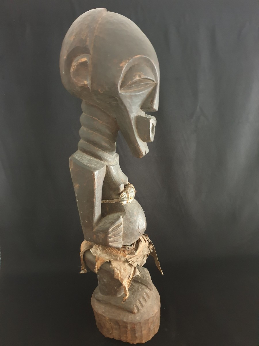 Songye (drc) - Large Wooden Statue - H 93 Cm-photo-5