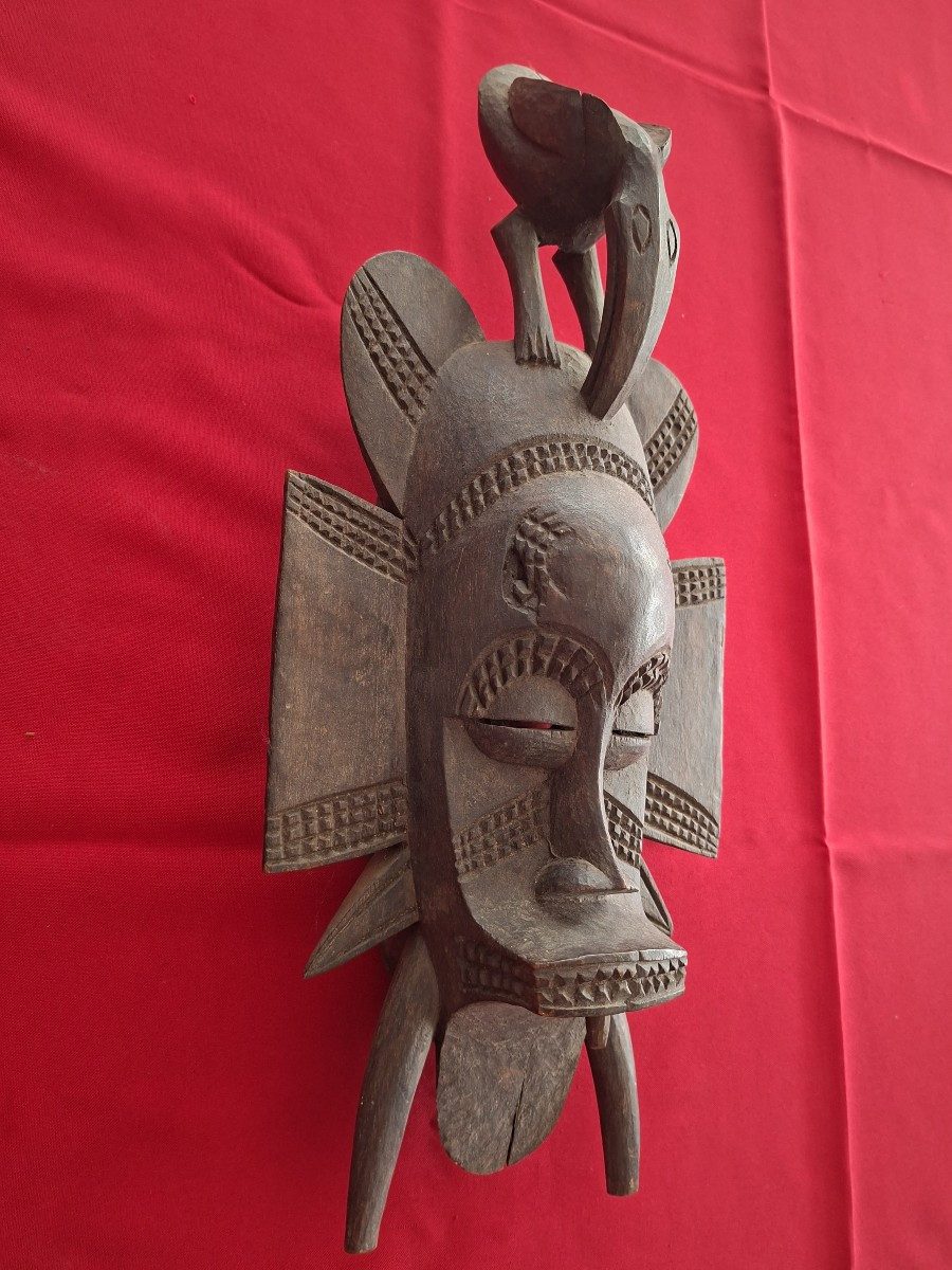 Sénoufo (Cote d'Ivoire) - masque kpélié - 47 cm-photo-2