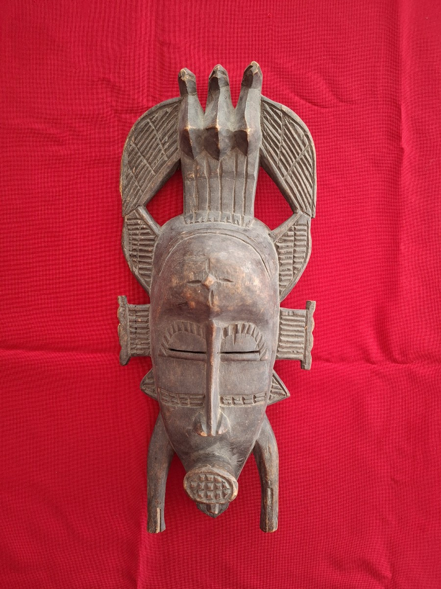 Senufo (ivory Coast) - Kpelié Mask - 40 Cm