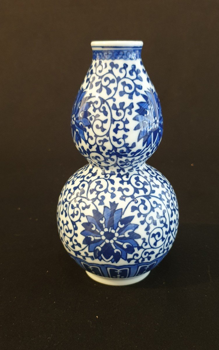 China - Double Gourd Vase - H 17.5 Cm-photo-3