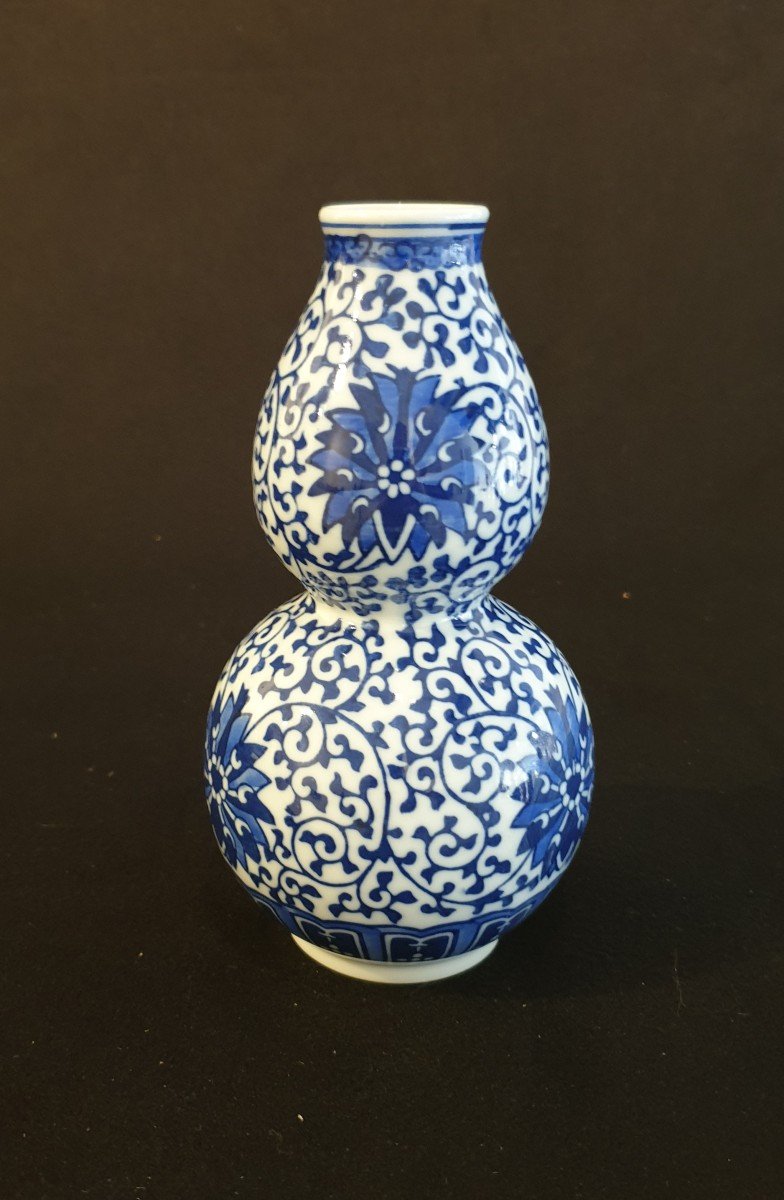 China - Double Gourd Vase - H 17.5 Cm-photo-4