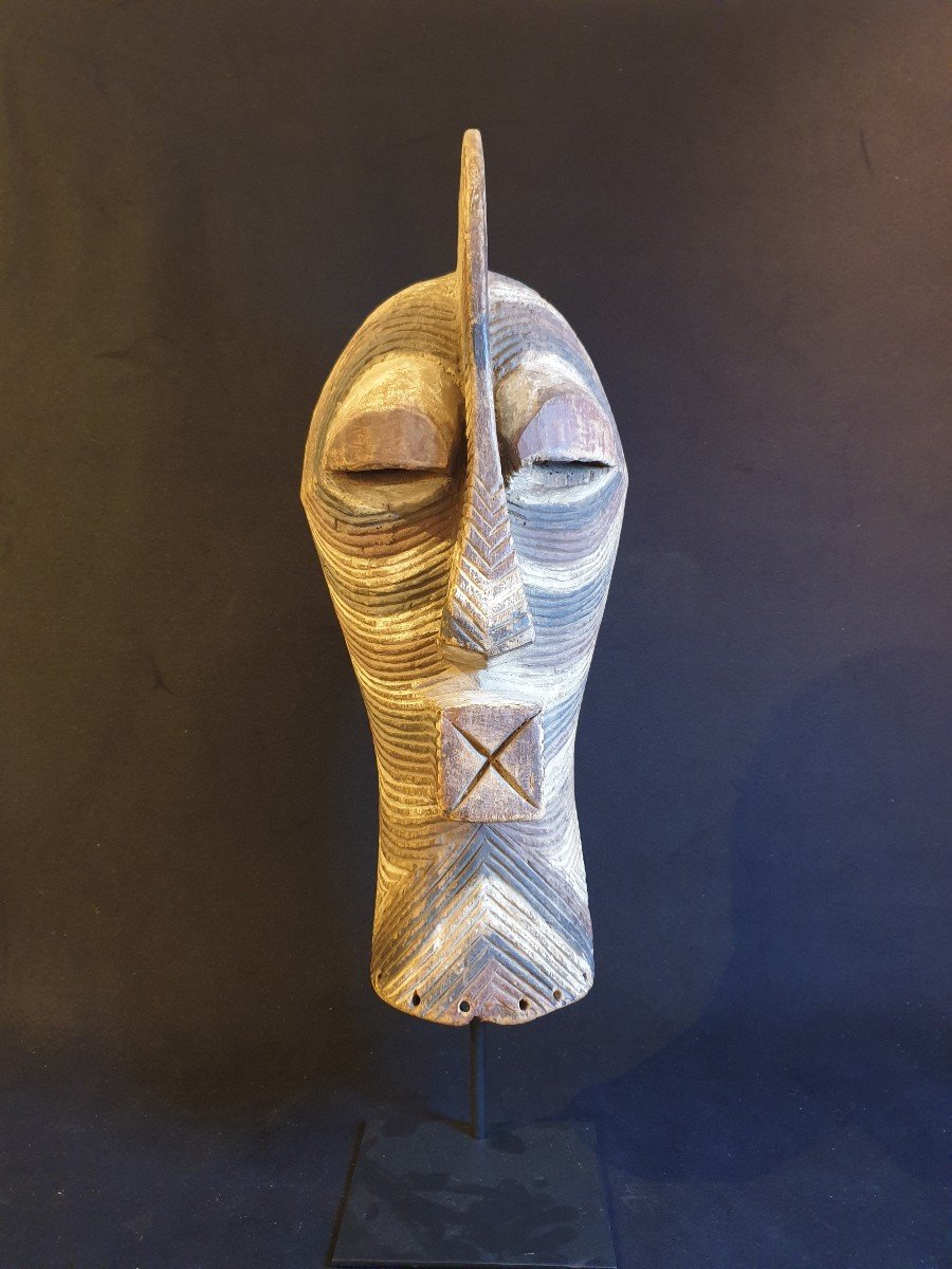 Songye Kifwébé Mask (drc) - 58 Cm-photo-2