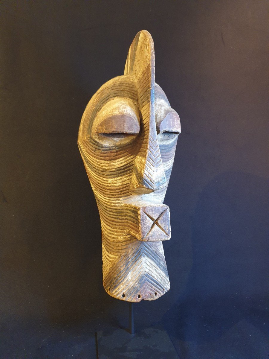 Songye Kifwébé Mask (drc) - 58 Cm-photo-3