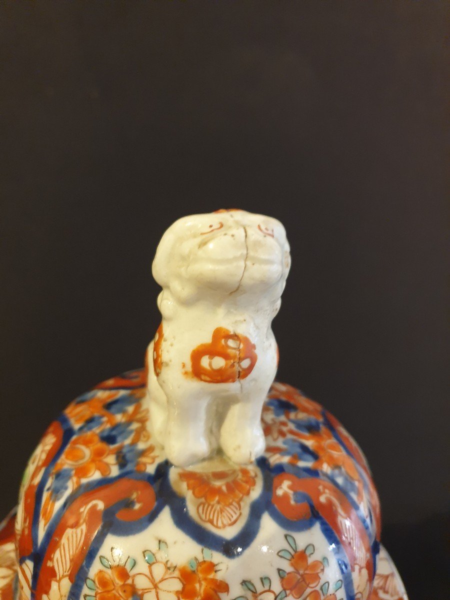 Chine - Paire De Potiches Imari - 38 Cm-photo-5