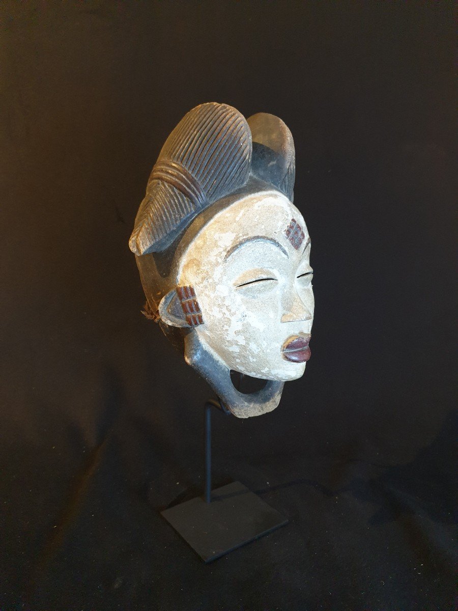 Punu (gabon) - Masque De Femme - 28 Cm-photo-3