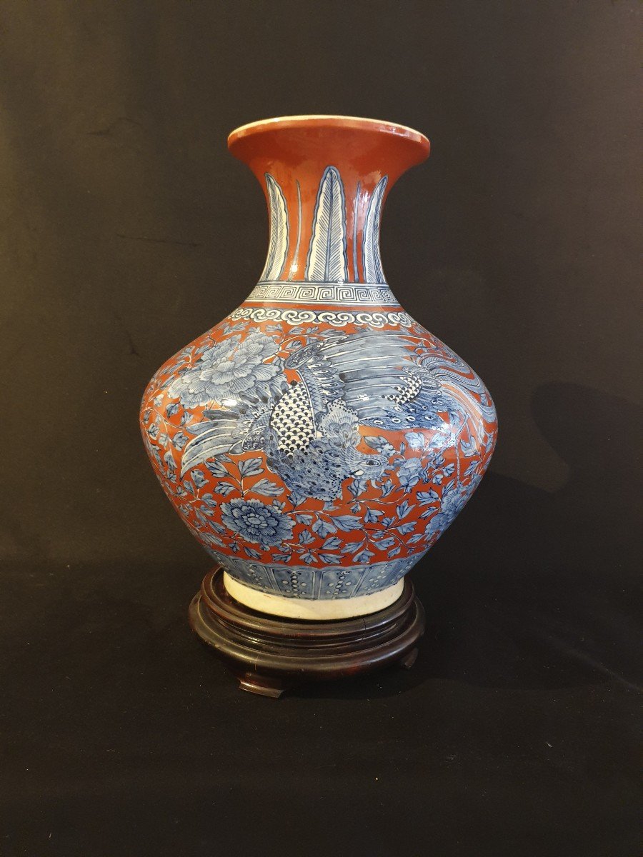 Chine - Grand Vase Dynastie Qing (1644 - 1912) - 49 Cm-photo-3