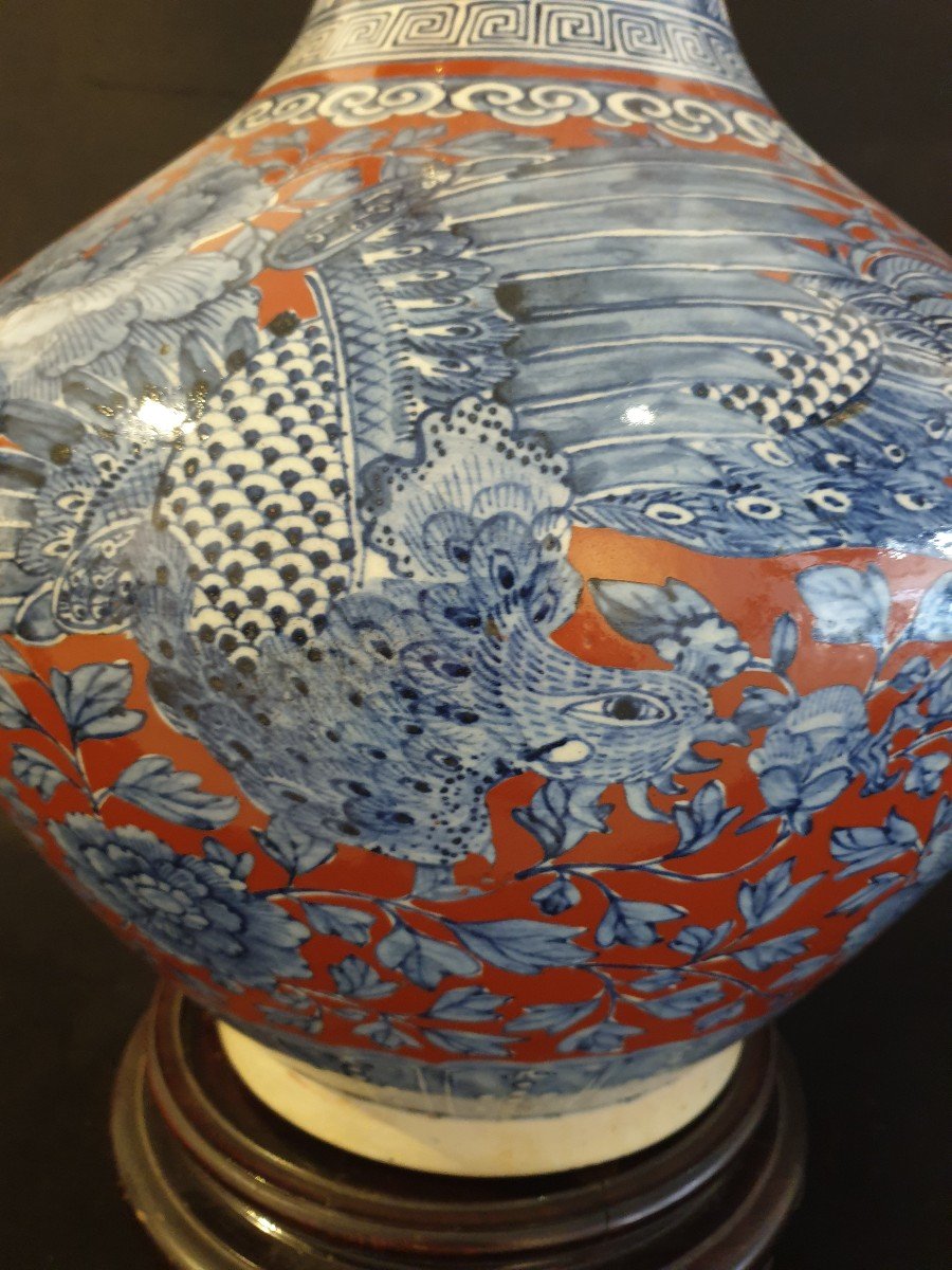 Chine - Grand Vase Dynastie Qing (1644 - 1912) - 49 Cm-photo-4