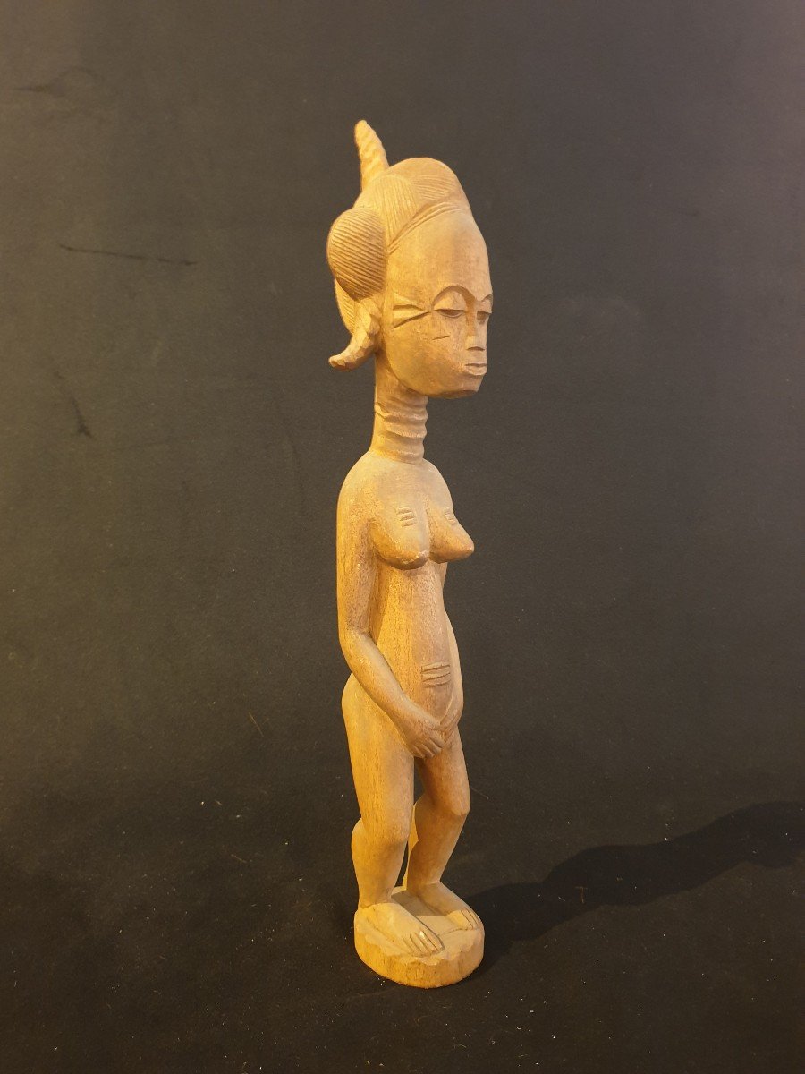 Baoulé (cote d'Ivoire) - Figurine Féminine - 54 Cm-photo-2