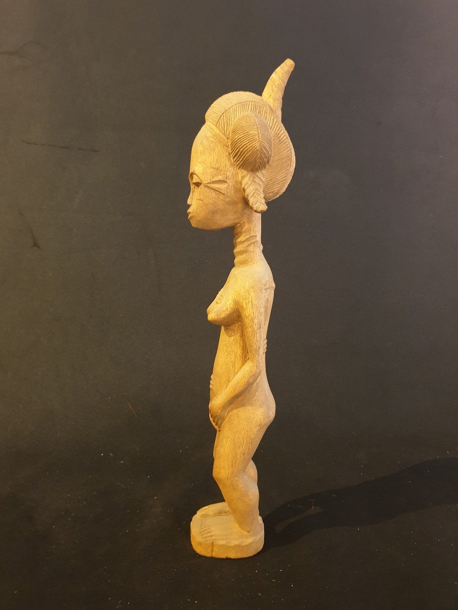 Baoulé (cote d'Ivoire) - Figurine Féminine - 54 Cm-photo-1