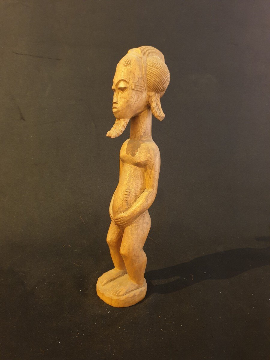 Baoulé (cote d'Ivoire) - Figurine Masculine - 57.5 Cm-photo-2