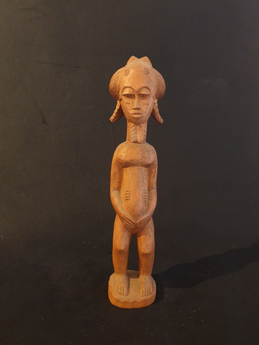 Baoulé (cote d'Ivoire) - Figurine Masculine - 57.5 Cm