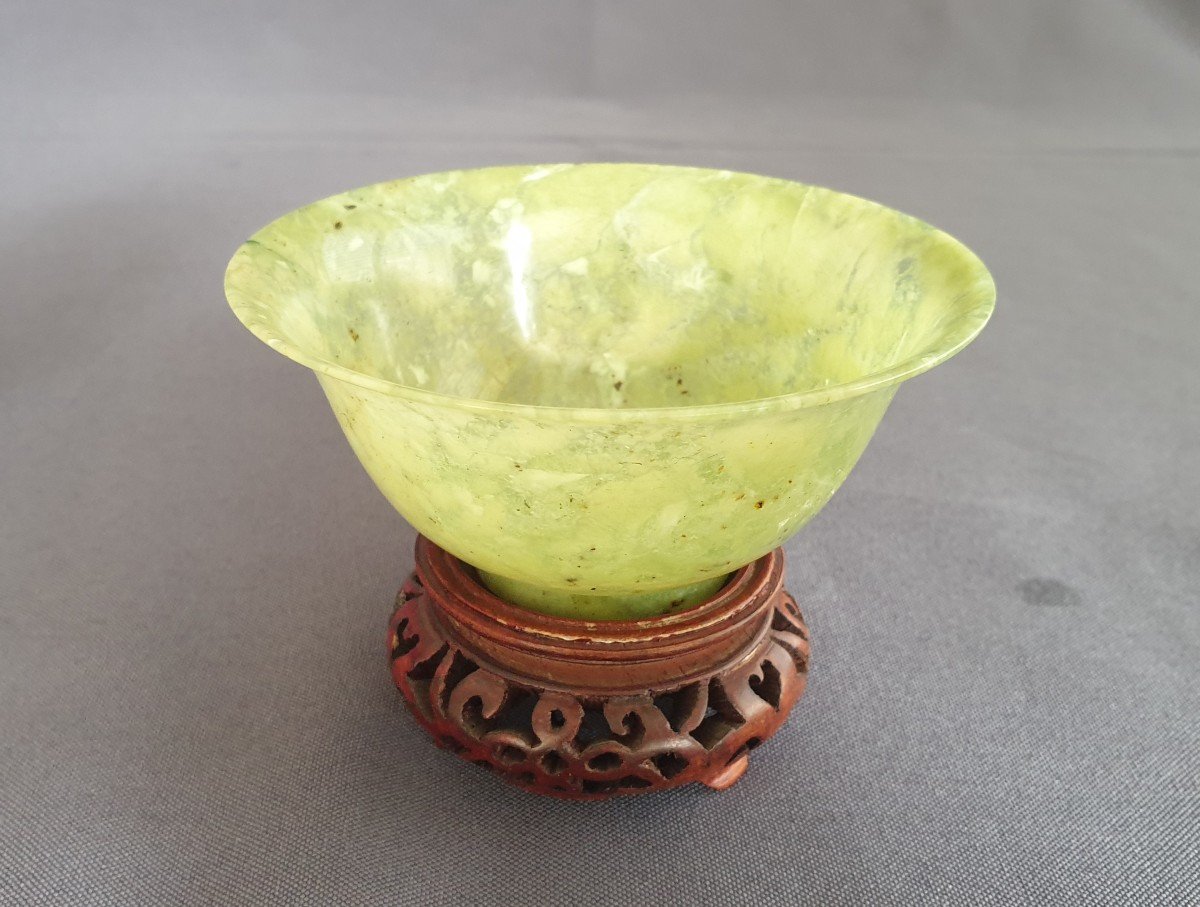 China - 2 Small Jadeite Bowls-photo-4