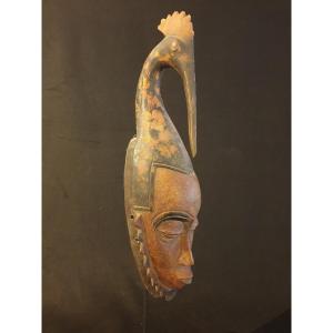 Yaouré (Côte d'Ivoire) - Masque Polychrome - 50 Cm