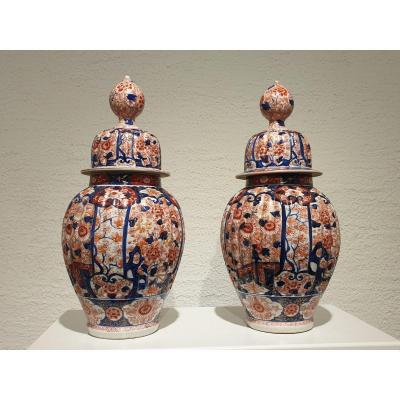 Pair Of Imari Vases