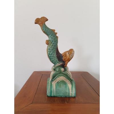 China - Carp Shaped Ridge Tile