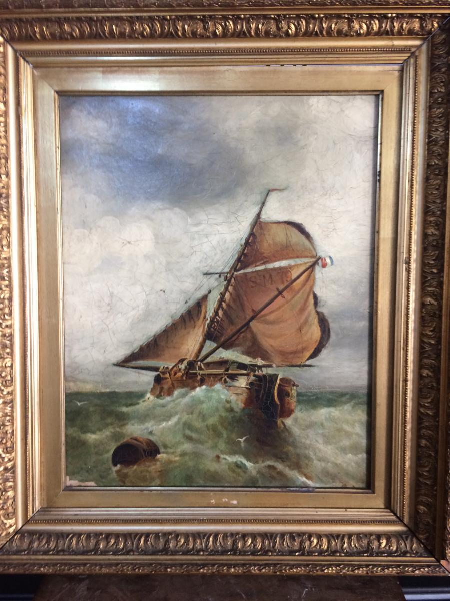 Oil On Canvas - Corsair Of St. Malo - XIX