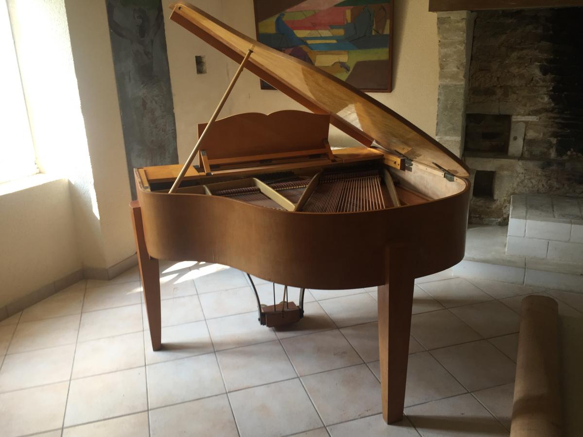 Jacques Adnet? Toad Piano In Sycamore-photo-2