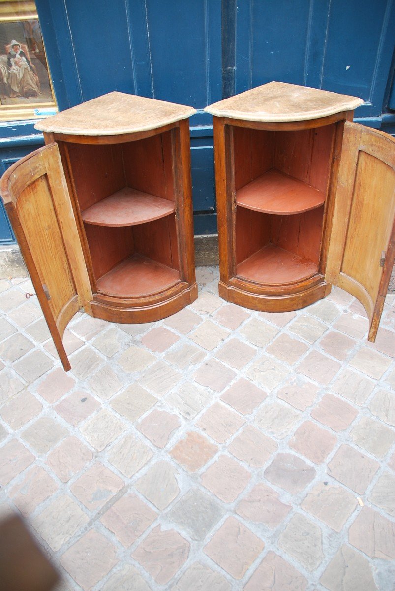 Pair Of Natural Wood Corners Late XVIII-photo-4