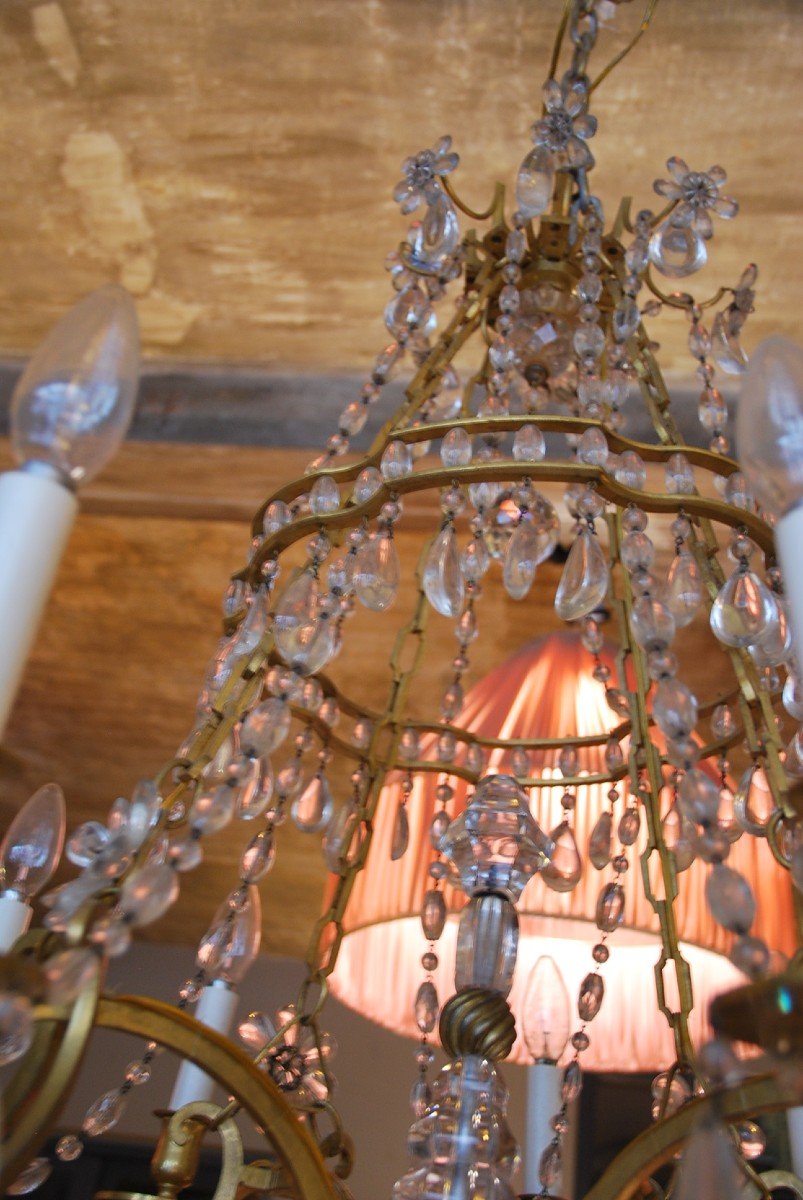 Chandelier In Bronze And Crystal From Maison Baguès-photo-2