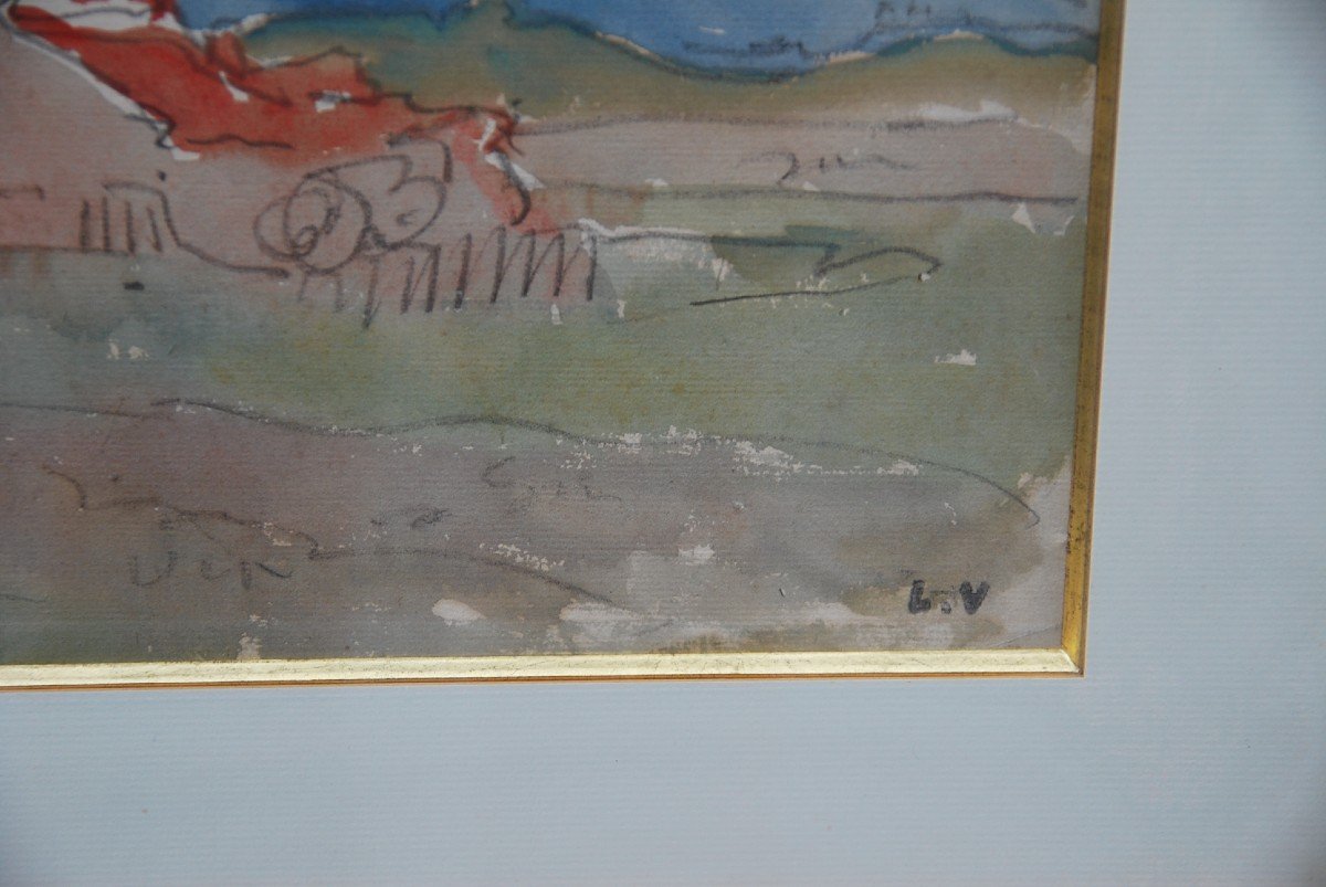 Louis Valtat Dessin Aquarellé-photo-3