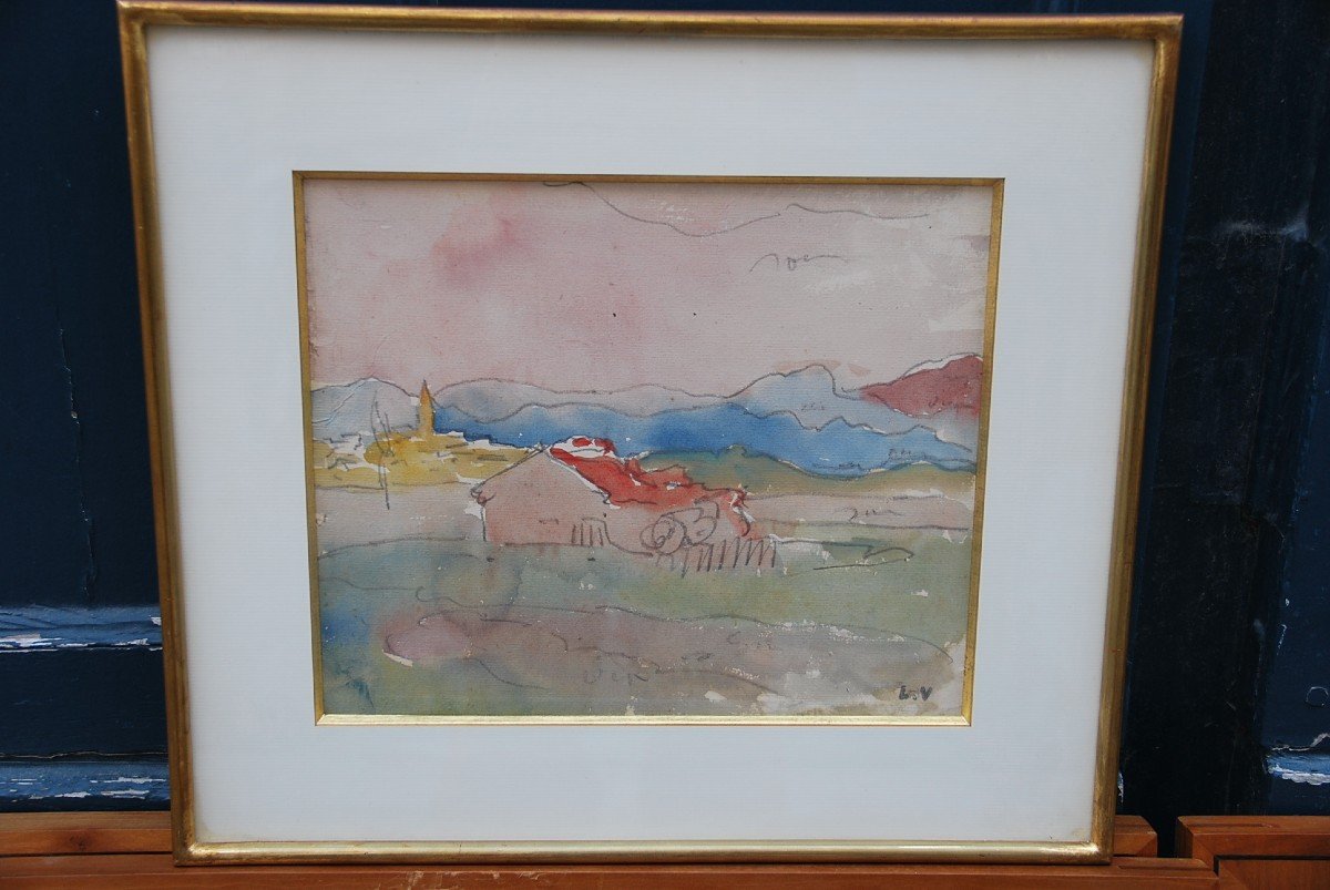 Louis Valtat Dessin Aquarellé-photo-4