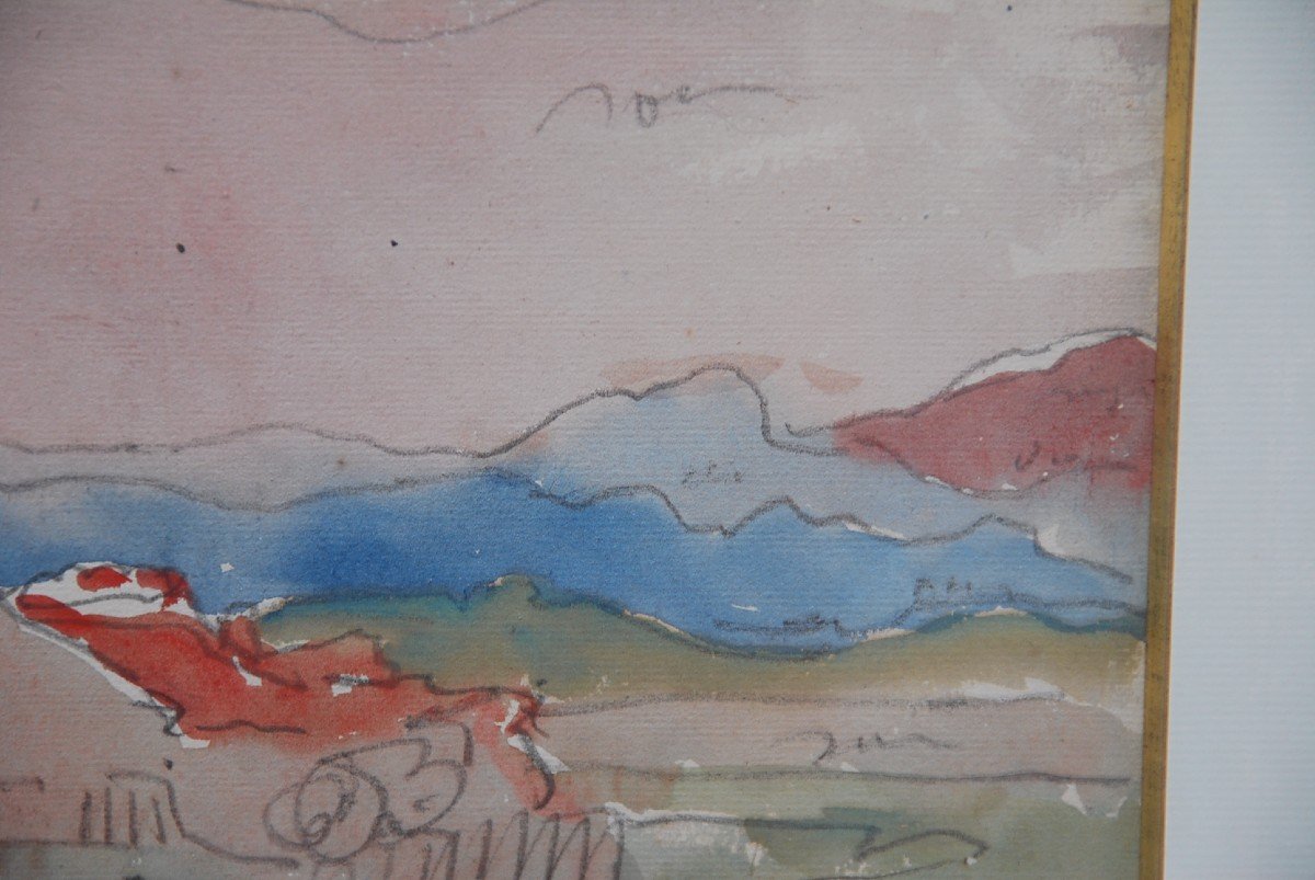 Louis Valtat Dessin Aquarellé-photo-1