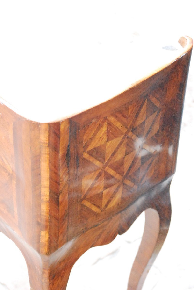 Snack Table In Veneer D Louis XV XVIII-photo-2