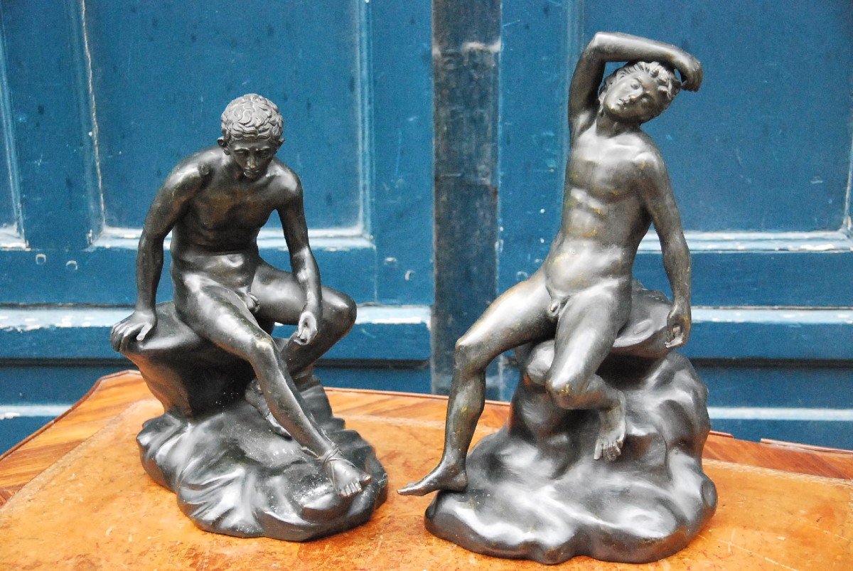 Le Grand Tour , Paire De Bronzes XIX