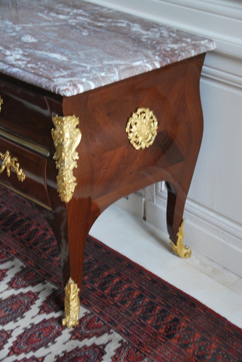 Sauteuse Commode In La Regence XVIII Attributed To Doirat-photo-3