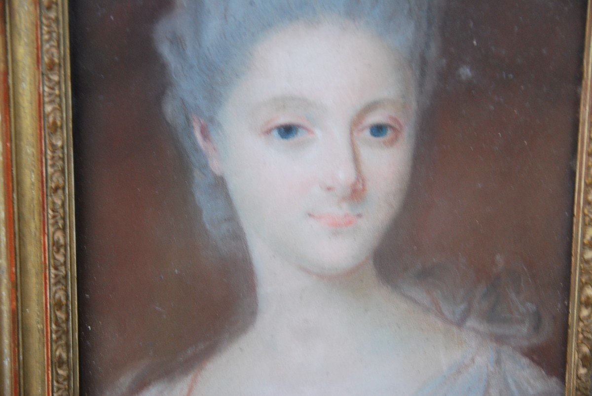 Petit Pastel , Portrait De Femme XVIII-photo-5