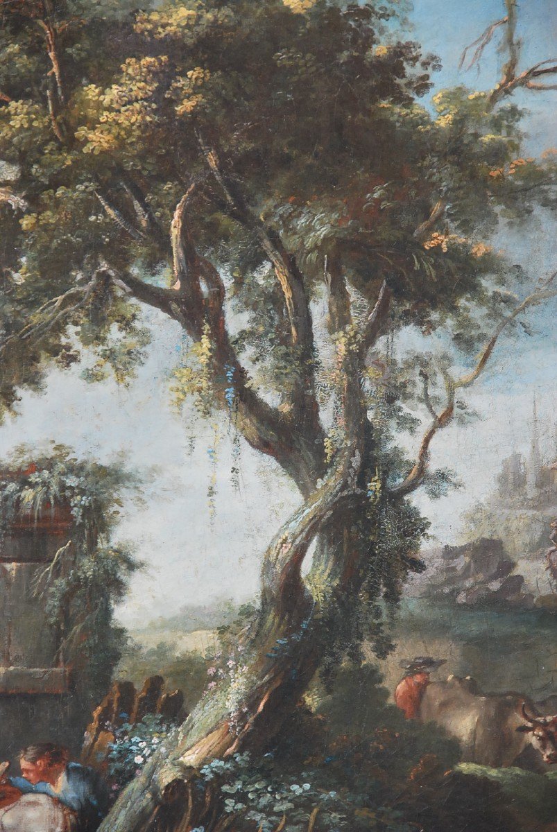 Jean Baptiste Lallemand, Attributed To Scene Of Genre School XVIIIi-photo-5