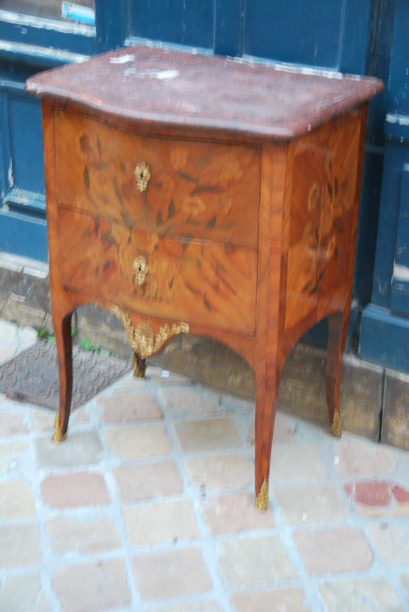 Small Chest Of Drawers D Louis XV From The XVIII-photo-3