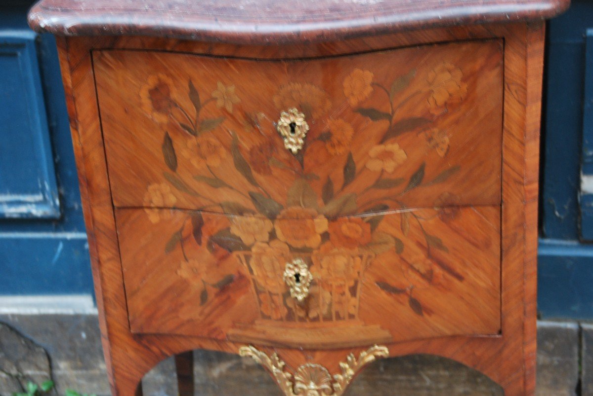 Petite Commode D époque Louis XV  Du XVIII-photo-3