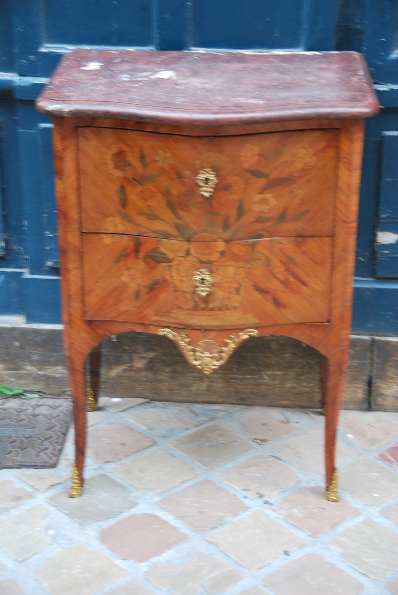 Small Chest Of Drawers D Louis XV From The XVIII-photo-4