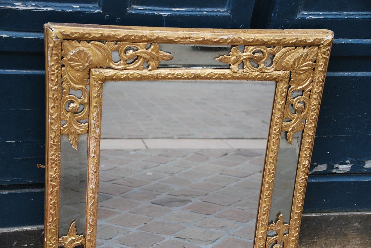 Mirror With Parecloses D Epoque Regence XVIII-photo-3