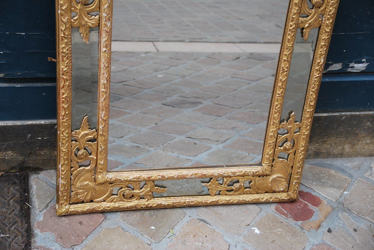 Mirror With Parecloses D Epoque Regence XVIII-photo-4