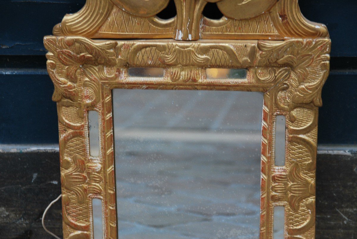 Miroir à Parecloses D époque  XVIII-photo-3