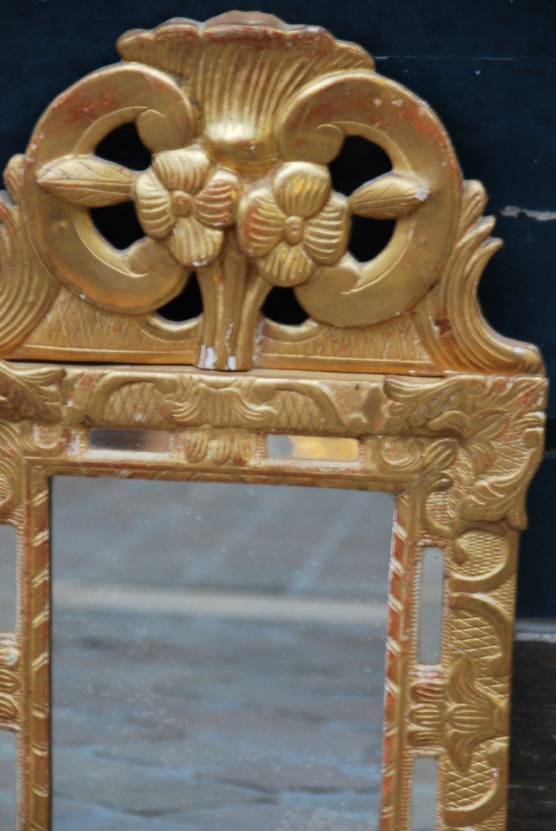 Miroir à Parecloses D époque  XVIII-photo-3