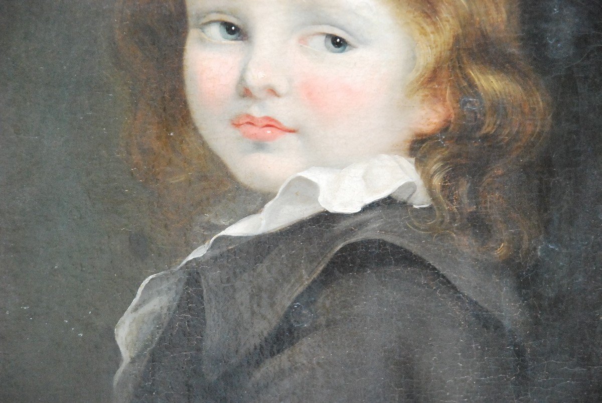 Greuze, Follower Portrait Of A Young Boy-photo-3