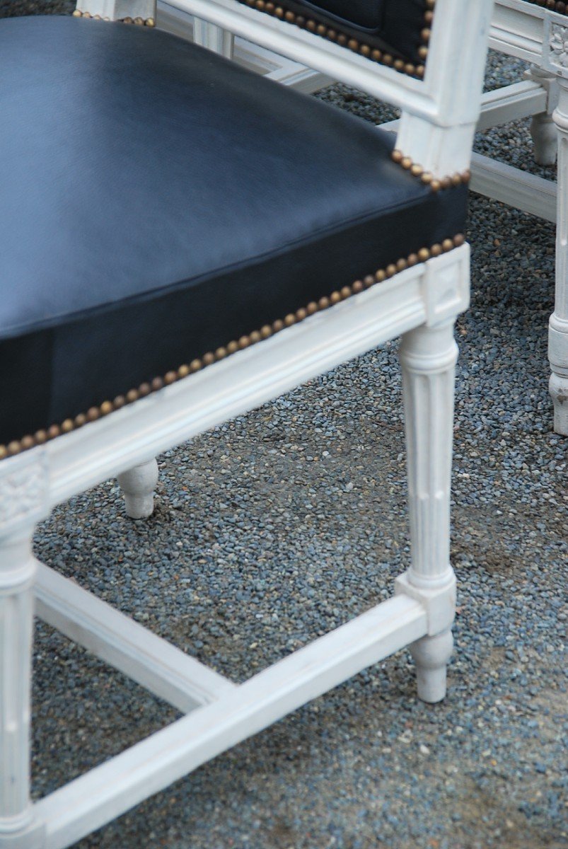 Rare Suite Of 12 Chairs; 6 Stamped By Jacob-photo-5